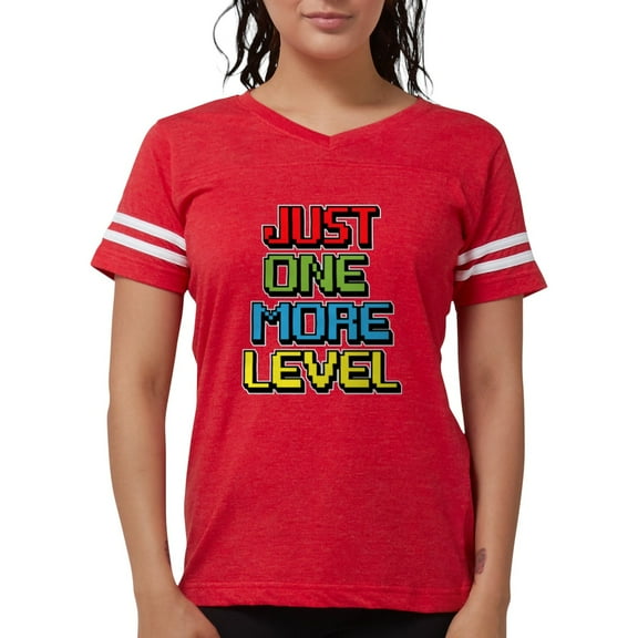 CafePress - Just One More Level T Shirt - Womens Football Shirt