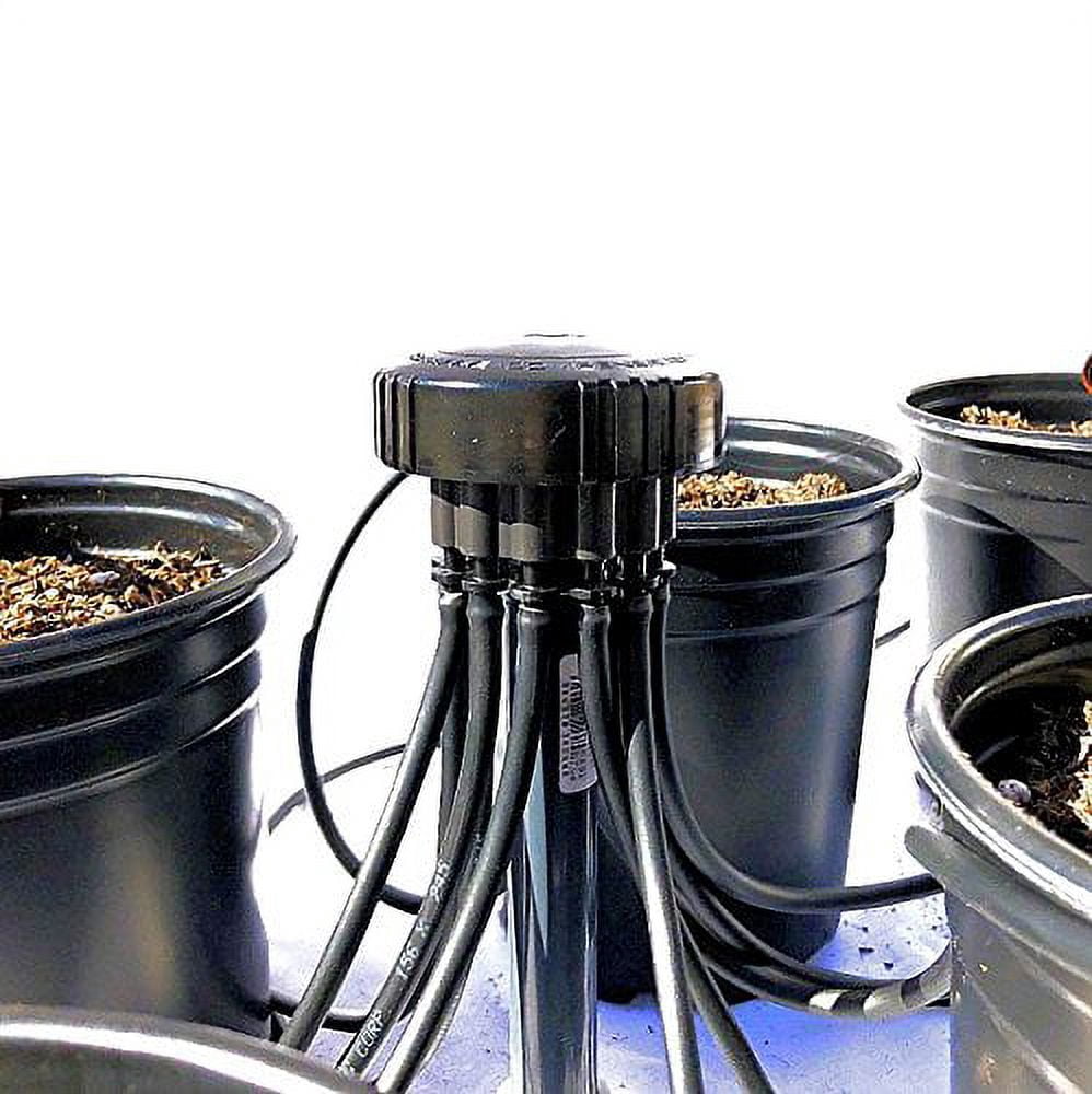 Home Grow Kit - Great Starter Hydroponics Drip Irrigation Kit! - Includes Tubing, Emitters, Manifold, Etc. (Plastic Pots Sold Separately)