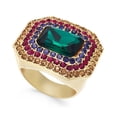 thumbnail image 1 of INC International Concepts Gold-Tone Stone Multi-Halo Statement Rings, 8, 1 of 2