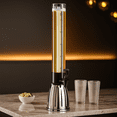 thumbnail image 3 of Oggi Beer Tower 3L/100oz - Beverage Dispenser with Spigot & Ice Tube, Margarita, Mimosa, Holds 6 Pints of Beer - Stainless Color Model, 3 of 9