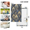 thumbnail image 6 of Yayeee 100% Cotton Hand Towels for Bathroom 16" x 28" Soft Absorbent Kitchen Towel, Blue Peacock Feathers Pattern, 6 of 7
