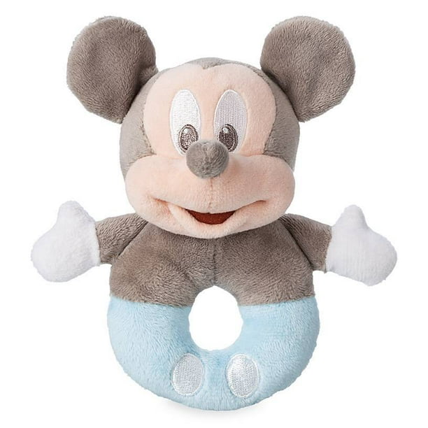 Disney Parks Blue Mickey Mouse Rattle for Baby Plush New with Tag - Walmart.com - Walmart.com