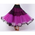 thumbnail image 4 of de baile de salón s con gradas de columpio largo para mujer Vestido con capas de ropa de baile Violeta Colcomx vestido de baile latino, 4 of 8