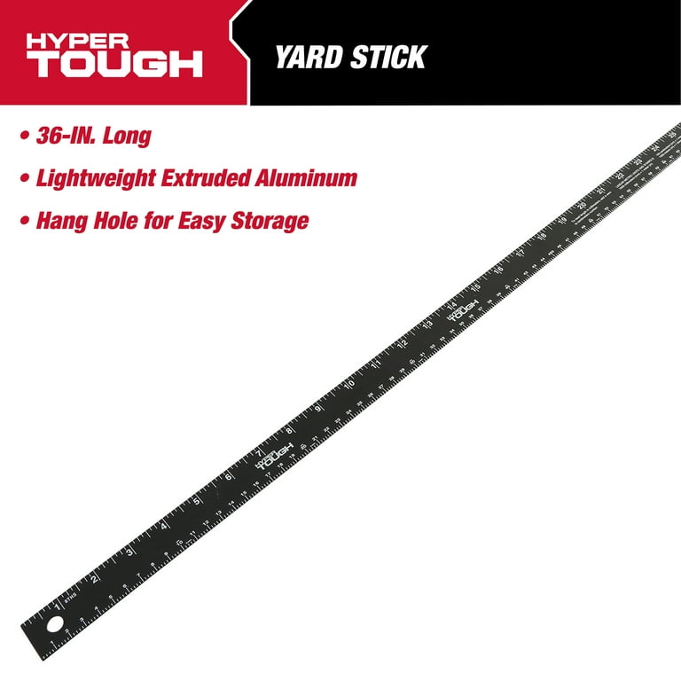 Hyper Tough 36 x 1 Aluminum Ruler