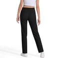 thumbnail image 4 of Girls Uniform Pants Kids Dress Pants High Stretchy with Pockets Size 7-14 Years, 4 of 4