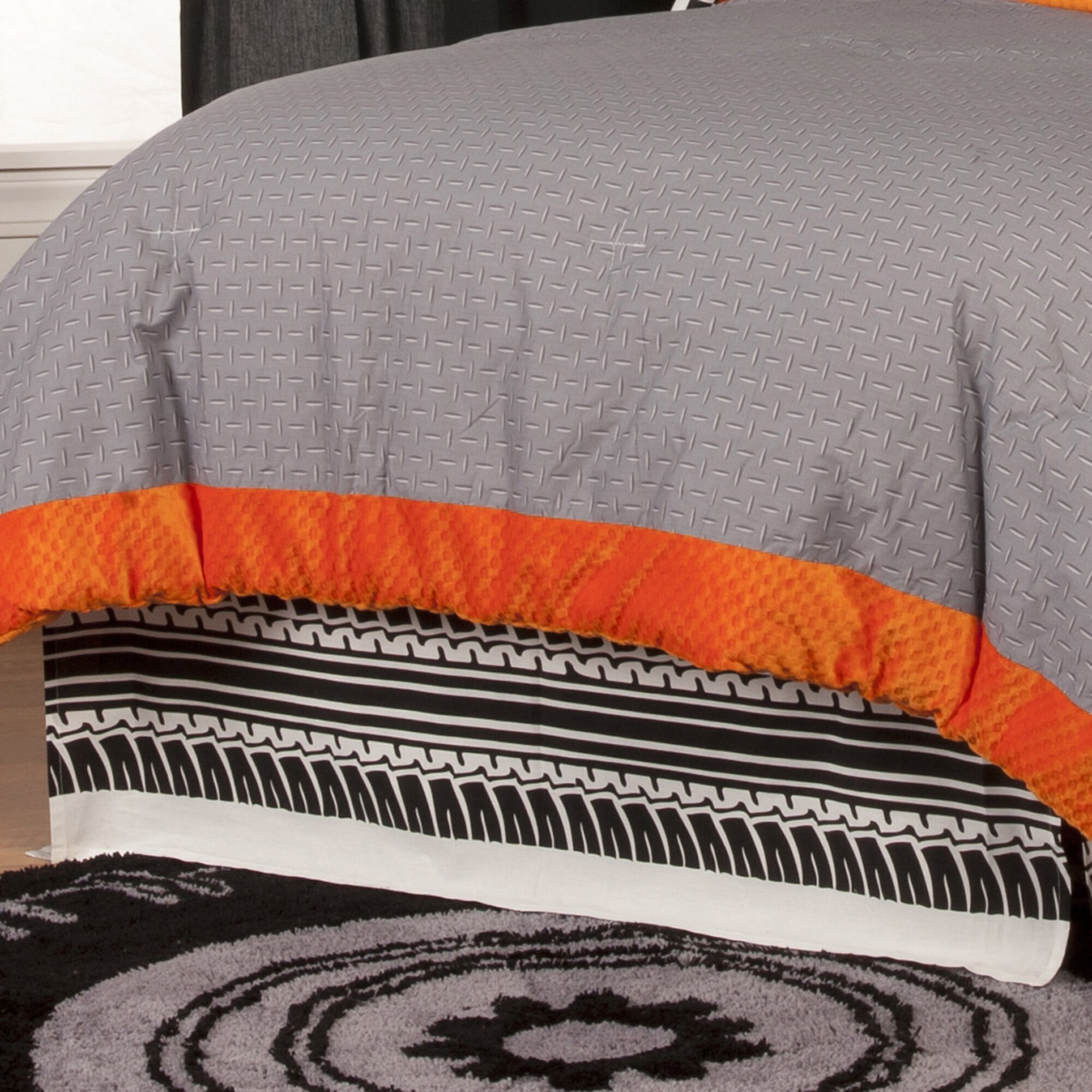 One Grace Place 10-20121 Teyo's Tires Twin 3 Piece Twin Bedding Set