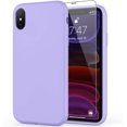 thumbnail image 1 of iPhone Xs Max Case with Screen Protector,Soft Liquid Silicone Gel Rubber Bumper Cover,Slim Fit Shockproof Protective Phone Case for iPhone Xs Max Lavender Purple, 1 of 8