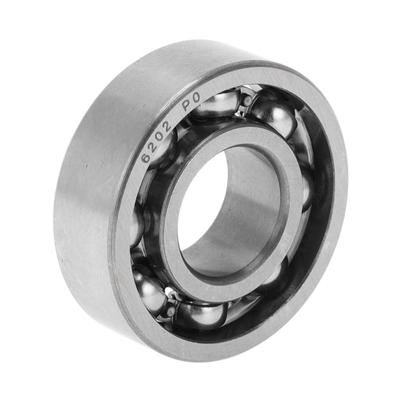 Unique Bargains 6202 Deep Groove Ball Bearings P0 15x35x11mm Lubricated Bearings Open Type Silver Tone Scooter Skateboard Wheel