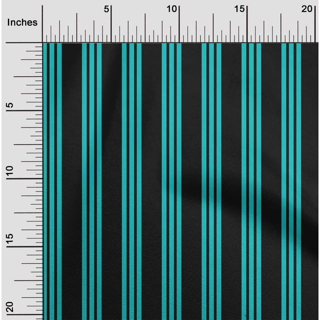 oneOone Polyester Lycra Fabric Vertical Stripe Print Fabric BTY 56 Inch Wide