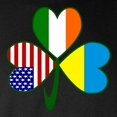 thumbnail image 3 of CafePress - Shamrock Of Ukraine Long Sleeve Dark T Shirt - Long Sleeve Dark T-Shirt, 3 of 4