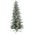 thumbnail image 5 of Nearly Natural Warm White Prelit LED Flocked Slim Spruce Artificial Christmas Tree, 8.5', 5 of 11