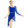 thumbnail image 2 of DPOIS Womens Long Sleeve Lyrical Contemporary Ballet Dance Leotard Dress, 2 of 7