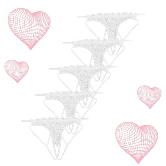 QIPOPIQ Underwear for Women Plus Size FIve Pairs Of Lace For Panties