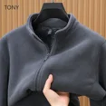 thumbnail image 5 of Cárdigan para hombre, ropa, suéter, 2024, nuevo diseñador, ropa de hombre gruesa, abrigo informal cálido de invierno para hombre, 5 of 5