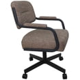 thumbnail image 2 of Swivel Metal Caster Dining Chair M-110 - Checkered - Grey, 2 of 2