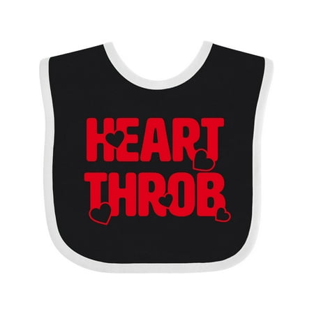 

Inktastic Heart Throb (red) Boys or Girls Baby Bib