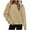 Khaki, variant on Kaemgyyd Hoodies for Women Fall Winter Trendy Casual Sweatshirts Loose Solid Color Fleece Lined Long Sleeve Pullover with Pockets