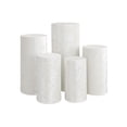 thumbnail image 3 of 5 cubiertas de pedestal cilíndricas para postres, decorativas. Blanco, 3 of 9
