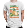 thumbnail image 2 of Smartprints Men's Pineapples Gold Standard T-Shirt White, Cotton, S, 2 of 4