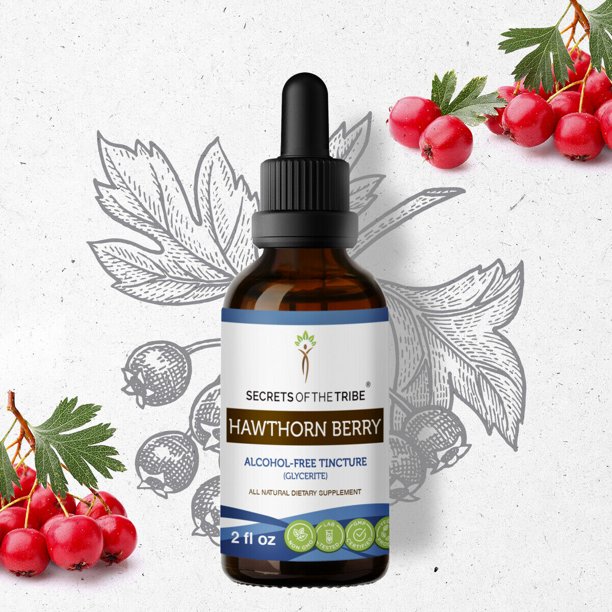 Hawthorn Berry Tincture AlcoholFREE Extract, Organic Hawthorn Berry