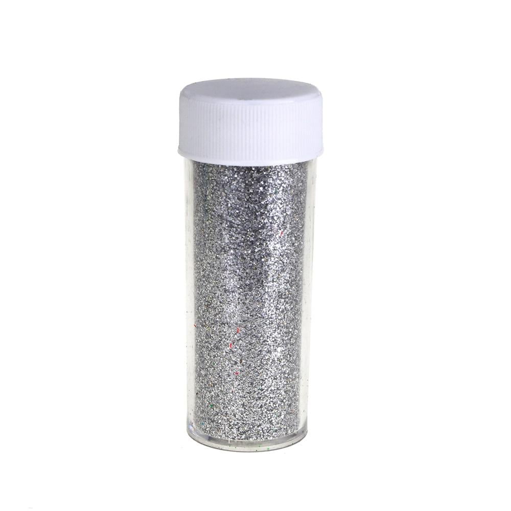 16 ounce Silver Glitter Shaker Bottle