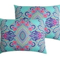 thumbnail image 5 of VCNY Home Amherst 5-Piece Aqua Damask Reversible Comforter Set, King, Adult, Unisex, 5 of 7