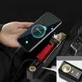 thumbnail image 4 of Car Seat Seam Storage Box With Fast Charge Ports,Console Gap Filler Organizer With Storage Space,Shockproof EVA Interior Storage Box For Phones Sunglasses Keys,Easy Install Car Storage Accessory, 4 of 8