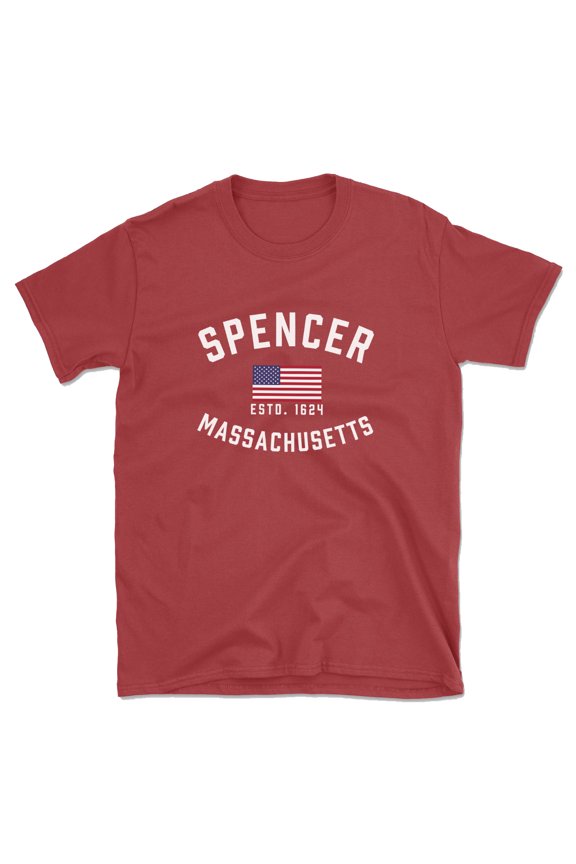 Spencer Massachusetts Patriot Men's Cotton T-Shirt