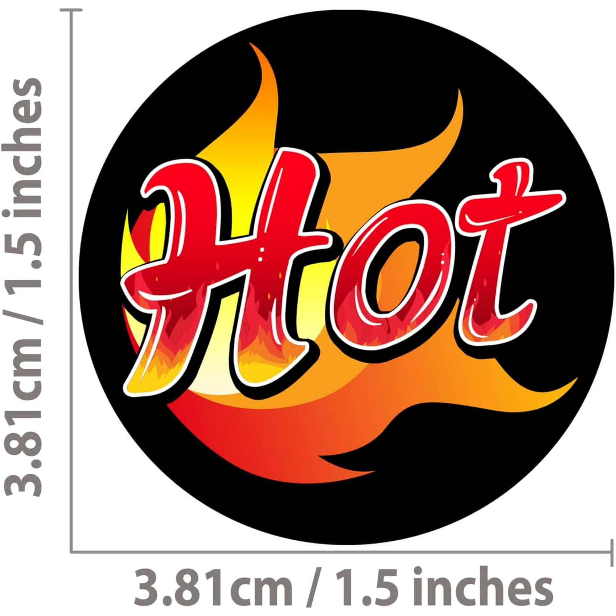 shiyou-Black Red Hot Stickers Labels, 1.5 Inch (3.81cm) Flame Shaped Hot  Labels, HOT Imprint Flame Hot Sticker Labels 500/Roll - Walmart.ca