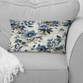 thumbnail image 2 of Designart "Vines Of Cobalt Blue Filigree I" Floral Printed Throw Pillow, 2 of 5