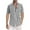 Dark Gray, variant on Meichang Men's Striped Linen Shirts Button Down Hawaiian Beach Casual Short Sleeve Button-up Regular Fit Dress Blouses Summer Holiday Shirts for Men