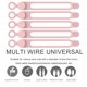 thumbnail image 5 of Organizador de cables de silicona, organizadores de gestión de cables, 5 uds., 5 of 6