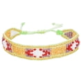 thumbnail image 1 of Bracelet Tressé Perle pour Femme Bracelet Décoratif Réglable Bracelet Boho, 1 of 10