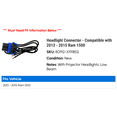 thumbnail image 2 of Headlight Connector - Compatible with 2013 - 2015 Ram 1500 2014, 2 of 2