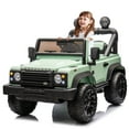 thumbnail image 3 of Ambifirner 24V Dual-Seat Electric Ride-On Car with Remote Control – 31" Wide Seating, LED Lights, Bluetooth/USB Music, Slow Start, 55W×2 Motors, 3 of 8