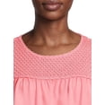 thumbnail image 4 of Time and Tru Women's Sleeveless Crochet Tank, Sizes XS-XXXL (Women's and Women's Plus), 4 of 5