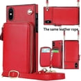 thumbnail image 2 of Funda tipo cartera para iPhone XS Max con tarjetero y correa para el hombro para mujer, 2 of 5