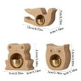 thumbnail image 3 of AFQH Wind chime lucky animal doorbell Japanese dopamine copper bell entrance doorbell, 3 of 8