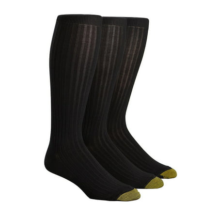 Gold Toe  Mercerized Cotton Over the Calf Dress Socks (Pack of 3) (Best Over The Calf Socks)