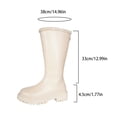 thumbnail image 5 of Womans Boots Winter Women Thickened Fleece Knee High Long Boots Chunky Heel Versatile Thick-Soled Warm Snow Boots for Casual Outdoor, 5 of 9