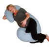 Living Healthy Products COMC-blu-jr3 Blue Jersey Replacement Cover For Comfort Body Pillow