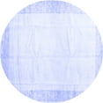thumbnail image 1 of Ahgly Company Indoor Round Solid Blue Modern Area Rugs, 7' Round, 1 of 4
