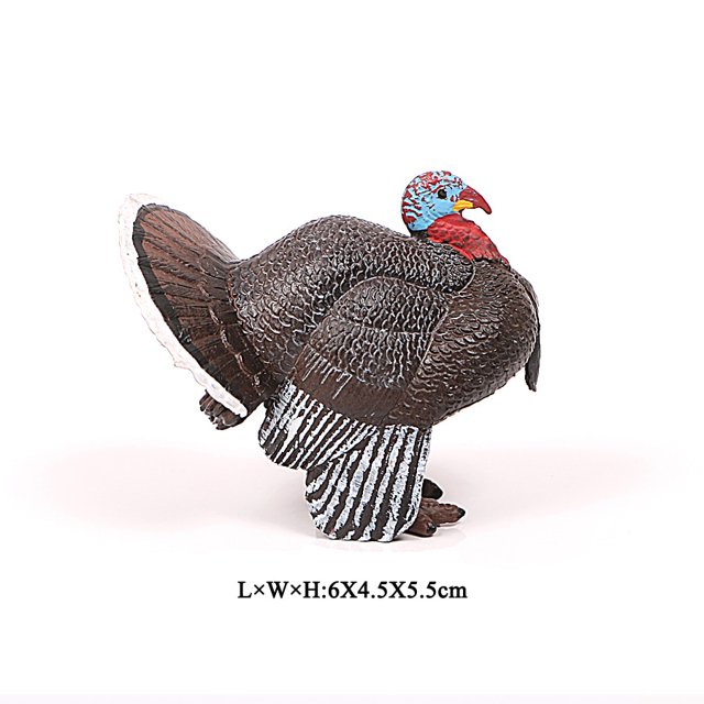 Simulation Bird Models Turkey Flamingos Parrot Owl Sea Eagle Ostrich Bird Models PVC Action Figures Figurines Kids Toys Gao Jinjia LED
