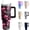 Pink Skeleton, variant on 40oz Skeleton Stainless Steel Tumbler with Handle and Straw, Gothic Pink Insulated Cup, Halloween Travel Coffee Mug Water Bottle with Lid and Straw, Skull Lovers Women Men Gifts