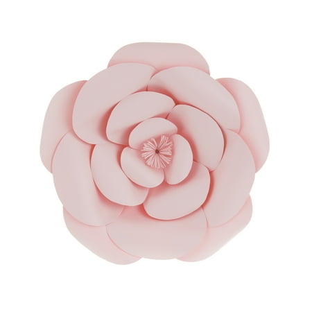 Mega Crafts - 12'' Handmade Paper Flower in Pink | For Home Décor, Wedding Bouquets & Receptions, Event Flower Planning, Table Centerpieces, Backdrop Wall Decoration, Garlands &