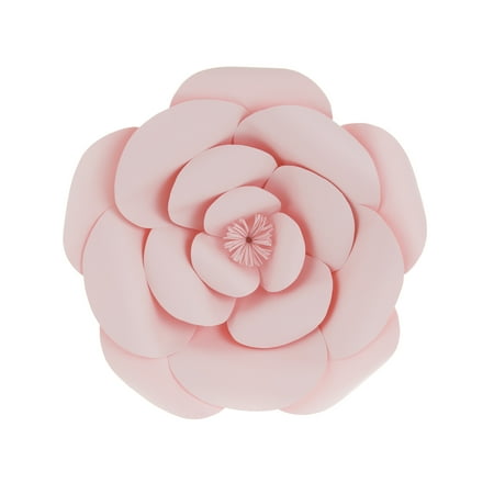 Mega Crafts - 12'' Handmade Paper Flower in Pink | For Home Décor, Wedding Bouquets & Receptions, Event Flower Planning, Table Centerpieces, Backdrop Wall Decoration, Garlands & Parties