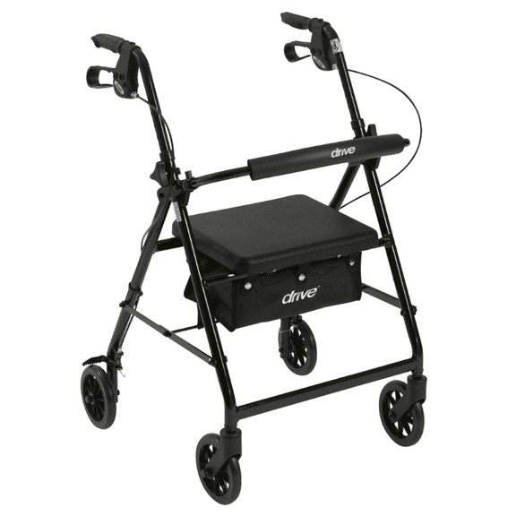 Drive Medical R726BK 4-Wheel Rollator 1 Each