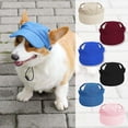 thumbnail image 6 of Dog Baseball Cap Outdoor, Pet Sun Protection Hat, Adjustable Ear Hole Design, Breathable Comfortable Fit, Beach Walking Hiking Travel Essentials S, 6 of 6