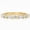 D-Yellow, variant on SFTING Half Eternity Twisted Stackable Wedding Ring for Women 925 Sterling Silver Zirconia Size 7