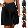 thumbnail image 2 of Pleated Skater Skirts with Shorts for Women Girls Tennis Skirt High Waist Skirt Sport Running Skirt for, 2 of 9